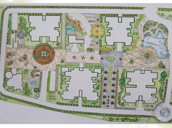 居住区中庭景观规划设计资料下载-[柳州]居住区景观规划设计