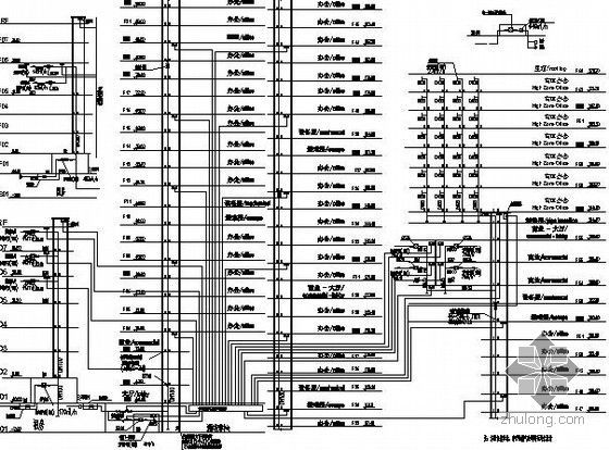 [河南]超高层商业综合体采暖通风及防排烟系统设计施工图（知名甲级设计院）-低压天燃气管道系统图