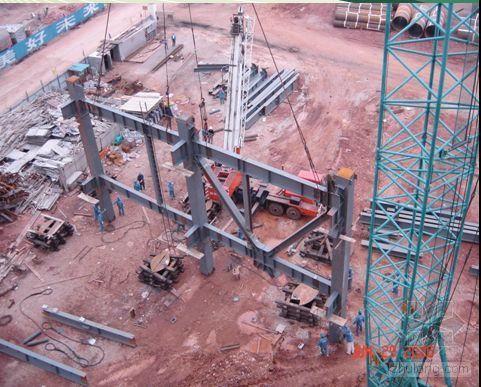 钢结构箱梁质量控制措施资料下载-高层钢结构框架组装质量控制QC成果