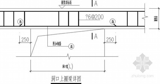 圈梁构造详图资料下载-结构开洞圈梁节点构造详图