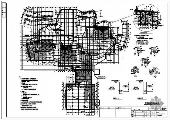 杭州商务中心基坑资料下载-杭州某星级酒店基坑围护工程图纸