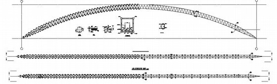 单层管桁架结构施工图资料下载-管桁架结构运动场看台罩棚结构设计图