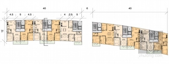 [上海]可持续型城市综合体设计方案文本-可持续型城市综合体平面图