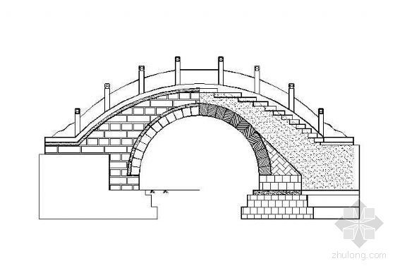 石拱桥加宽施工方法资料下载-某石拱桥施工图