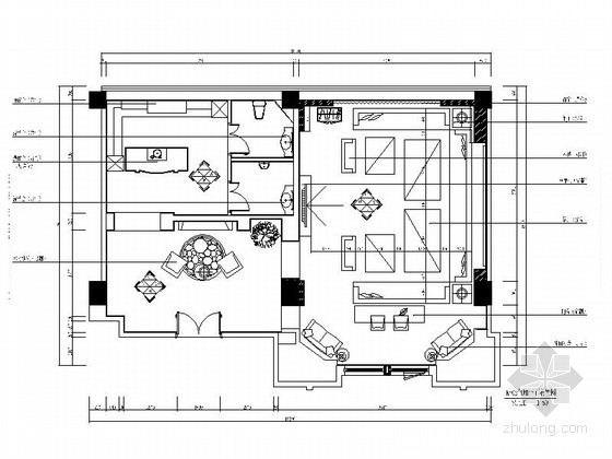 KTV设计图CAD资料下载-[北京]欧式豪华KTV包厢室内设计施工图