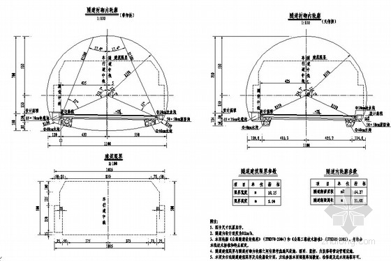 隧道洞门结构设计图资料下载-[湖南]高速公路隧道工程施工设计图（全套）