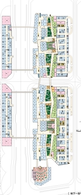 [浙江]商业区规划及单体设计方案文本-商业区平面图