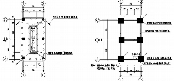 排水闸系统施工图（含闸室箱涵启闭机 节点丰富）-屋面防雷平面图、基础接地平面图