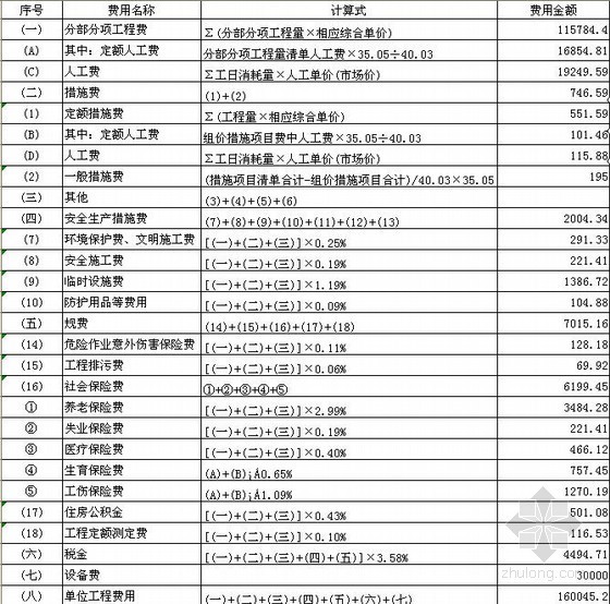 雕塑造价定额资料下载-黑龙江大庆某公园景观工程清单及对照表