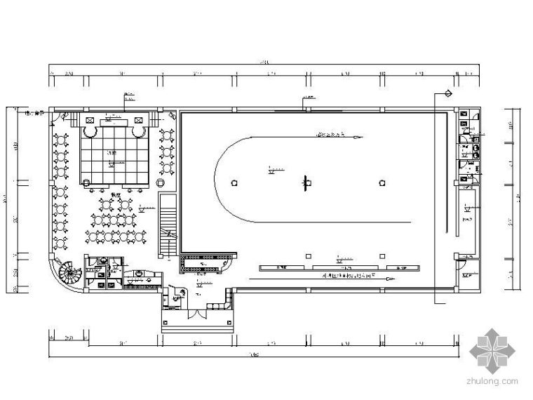 钢结构会所施工图资料下载-[500㎡]某滑冰娱乐会所中心施工图（含效果）