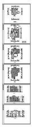[成都]某温泉花园二层别墅建筑方案图（444）- 