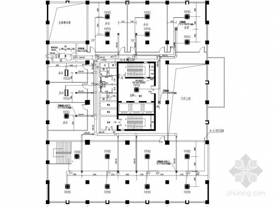 办公楼人防人防资料下载-高层办公楼VRV空调通风排烟及人防设计施工图