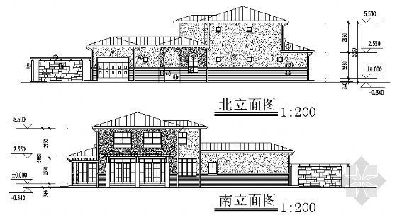 某二层小别墅建筑方案图-2