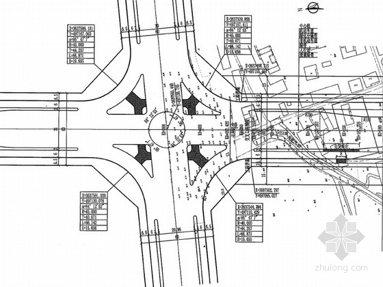 70m道路断面资料下载-[安徽]双向六车道市政道路及交通工程施工图设计97页