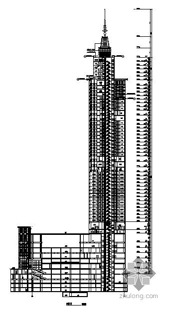 [重庆]某凯悦大酒店建筑结构施工图（A、B两塔楼及裙房）- 
