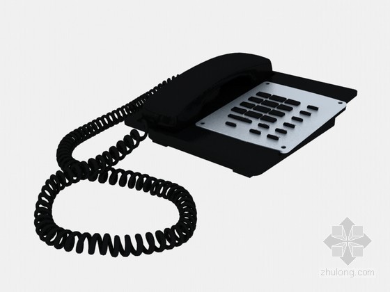 3d模型电话机资料下载-电话3D模型下载