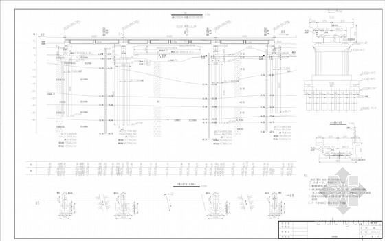 40M跨桥梁施工图资料下载-40+64+40m连续槽形梁全套施工图（32张）