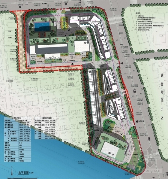 [浙江]杭政储出地块建筑规划设计方案文本-杭政储出地块建筑规划总平面图