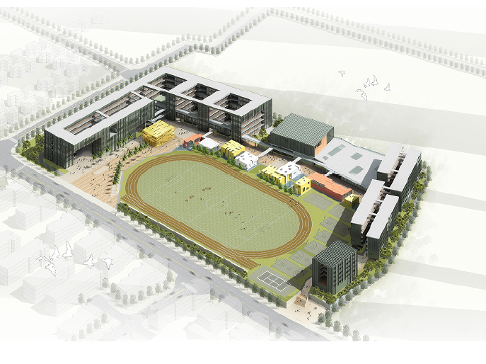 中学开放空间资料下载-[浙江]杭州某中学方案文本