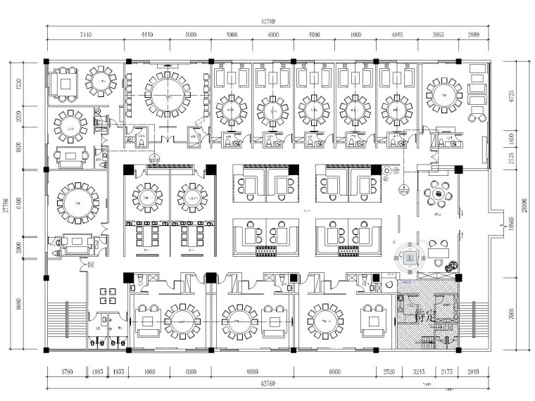 接待餐厅施工图资料下载-中式复古餐厅装修施工图（附实景图）