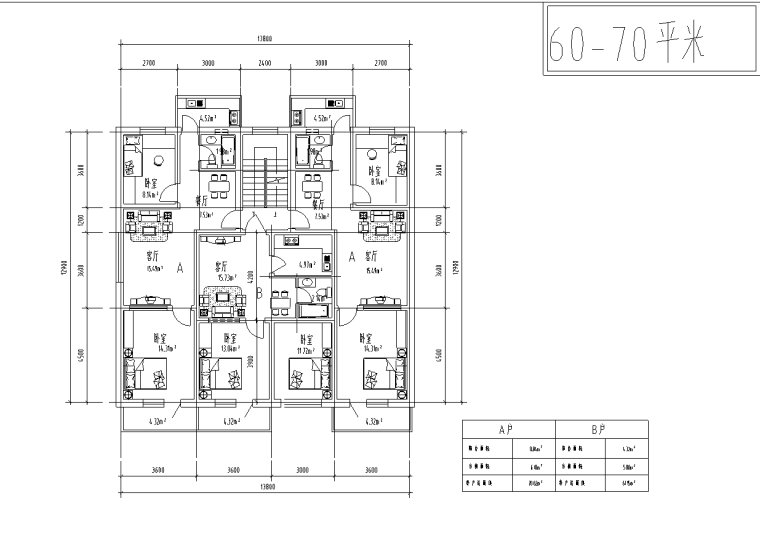 60平方米住宅装修资料下载-86种小区住宅户型平面装修施工图（86张）