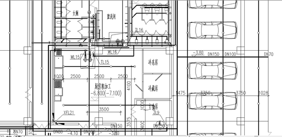 给排水管线布置图资料下载-图书馆给排水全套图