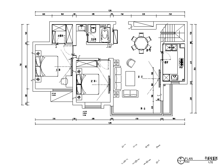 多层复式住宅户型CAD资料下载-嘉业阳光城北欧复式住宅设计施工图（附效果图）