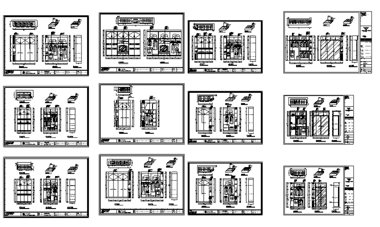 CAD建筑合集资料下载-[超全]上百套精品鞋柜、书柜、衣柜、橱柜CAD图库合集