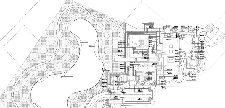 [重庆]九里晴川景观设计方案施工图（水电、植物）-九里晴川示范区植物部分平面图2-1