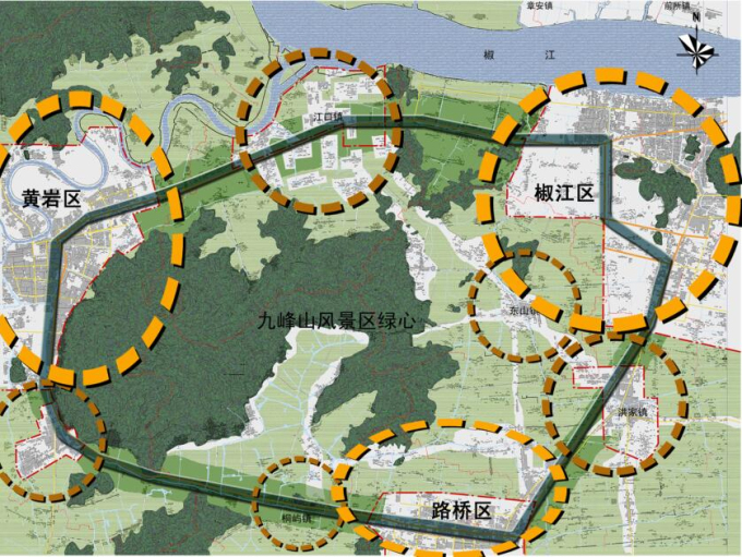 [浙江]某市环线景观规划设计-形态结构分析