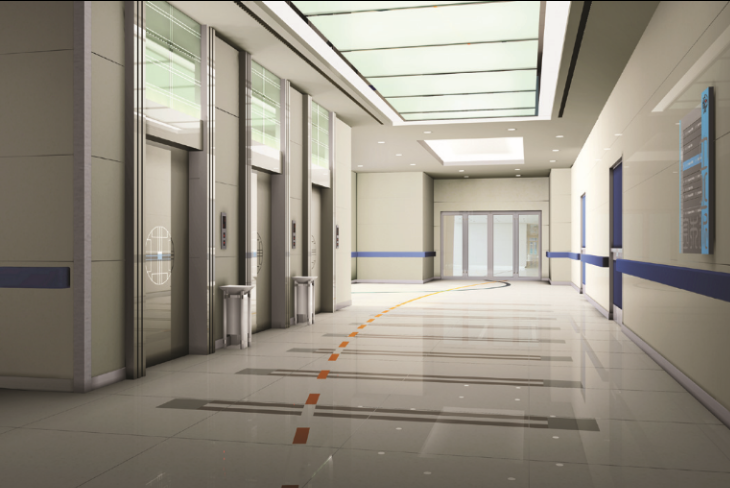 300床位医院建筑方案资料下载-上海某大型医院室内装修设计方案及效果图（15张）