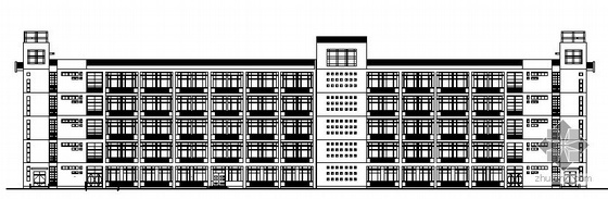 学院教学楼施工图资料下载-某五层水利职业技术学院教学楼建筑施工图