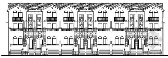 联排别墅建筑方案设计资料下载-某四层联排别墅方案设计（3号楼）