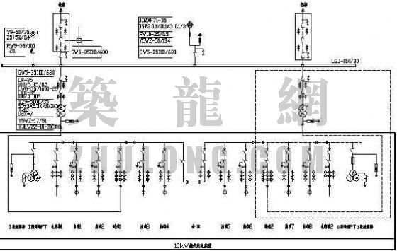 35kv变电所通用图集下载资料下载-35kV变电所电气主接线图