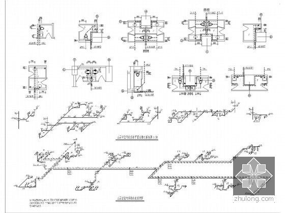 [四川]超高层酒店办公楼给排水及消防施工图设计-三层卫生间给排水平面及系统图