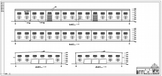 36米跨图纸资料下载-某36米跨厂房工程建筑结构设计图