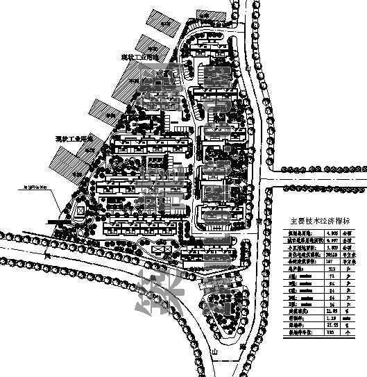 山体公规划设计总平面图资料下载-某旧村改造规划设计总平面图