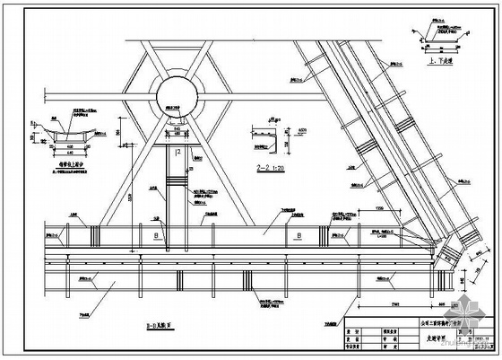 杆结构楼梯资料下载-某公司三面体高杆广告牌结构设计图