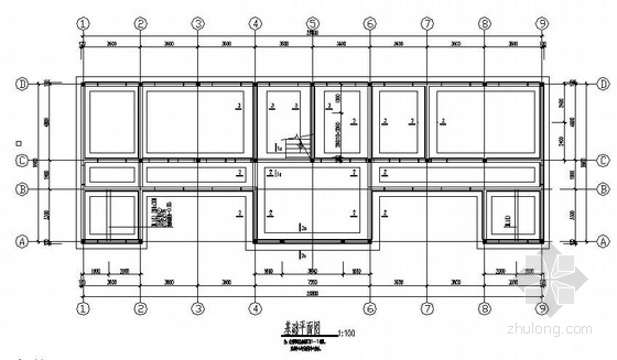 3层办公楼水电施工图资料下载-二层砌体结构派出所办公楼全套施工图