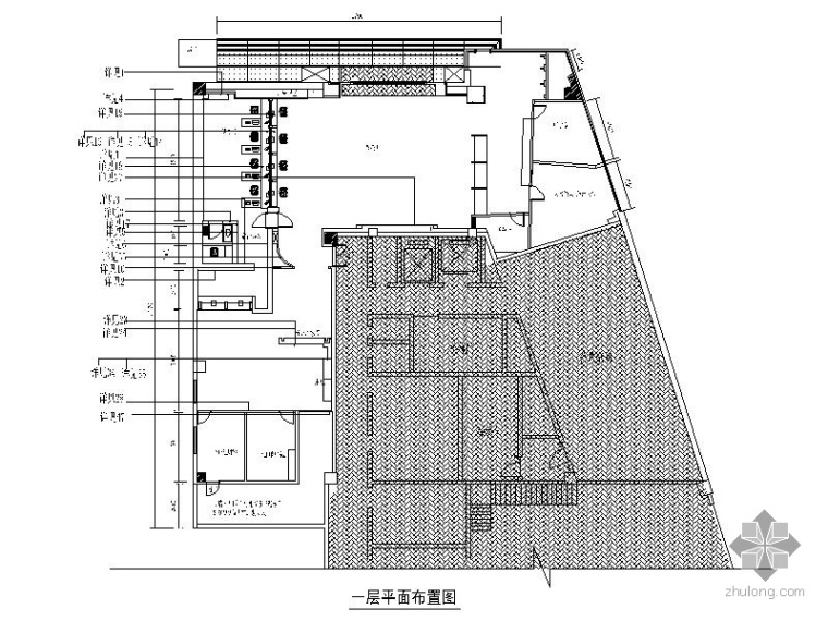 [济南]某银行室内装饰工程装修图_1