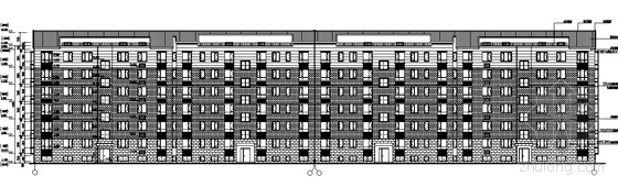 [潍坊市]某花园二期高档住宅小区楼群（8栋+售楼处）建筑设计施工套图（配有计算报告书等）-9号住宅楼