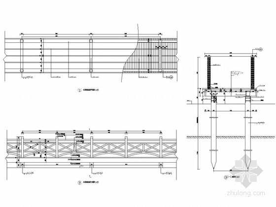 木栈道CAD节点资料下载-木栈道节点详图