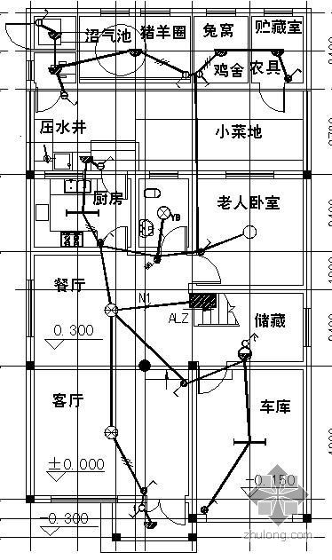 别墅图纸装饰资料下载-某三层别墅装修电气图纸