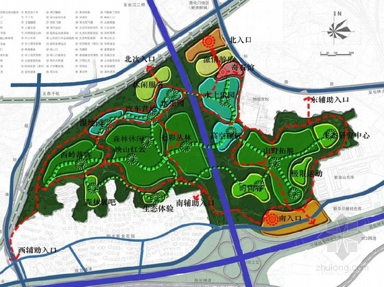 红色文化片区公园景观设计资料下载-[南京]风景区公园景观设计总体规划方案