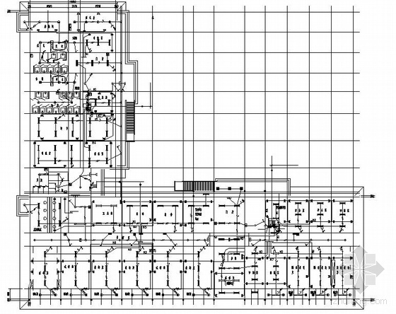 13层楼房的设计图资料下载-某强制戒毒所五层楼照明设计图