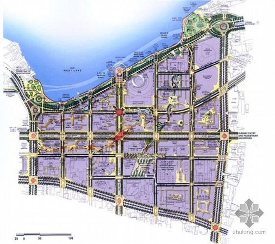街区总体概念规划设计资料下载-杭州市某街区总体设计规划