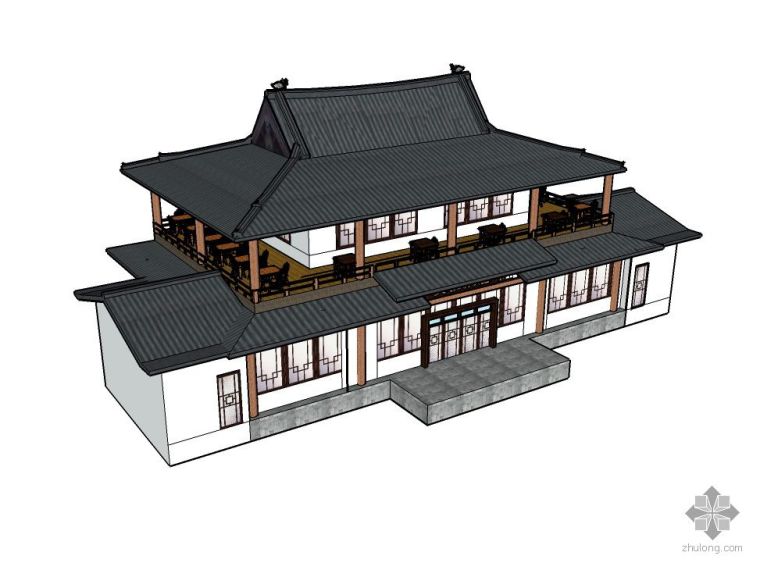 3d模型主题餐厅资料下载-古建餐厅