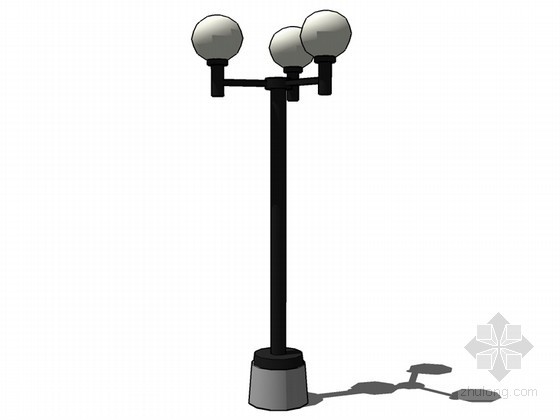 室外路灯配电箱施工图资料下载-室外路灯SketchUp模型下载