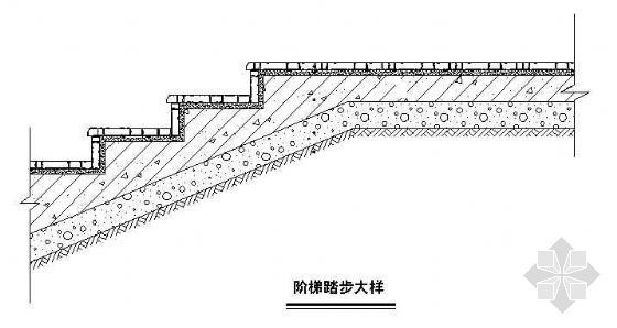 阶梯踏步节点图资料下载-阶梯踏步大样图