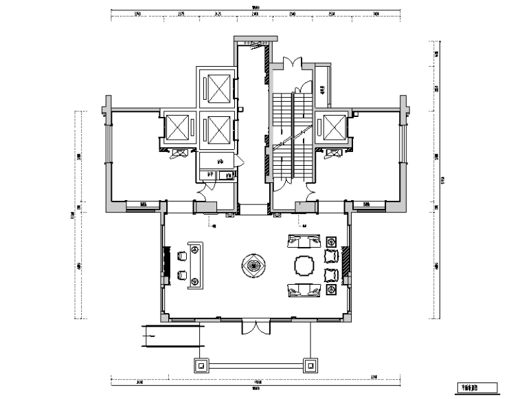 排练厅设计效果图资料下载-欧式风格名城电梯厅设计施工图（附效果图）